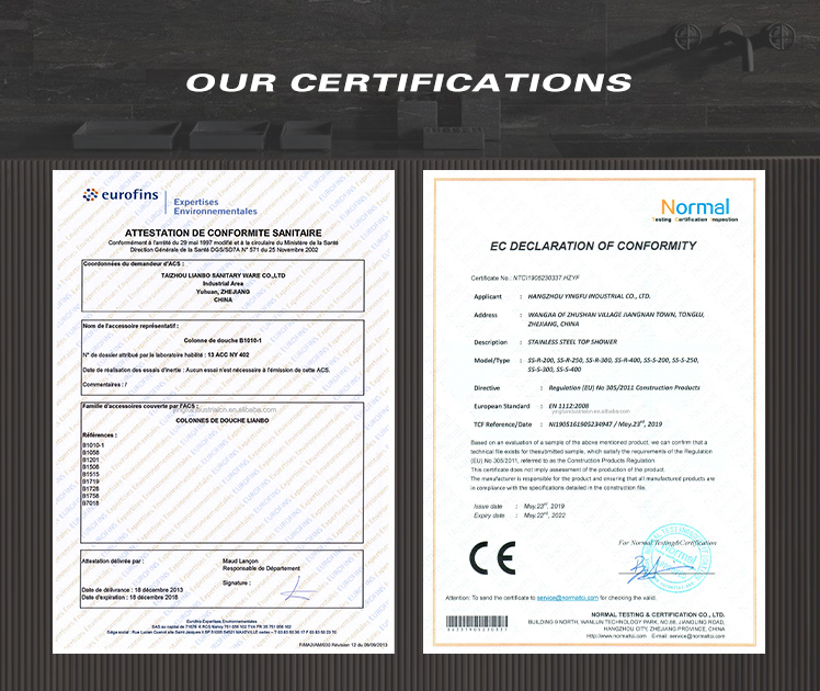 pvc kogelkraan Certificaten