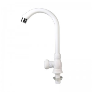 PVC Plastic Kitchen Single Cold Sink Faucet