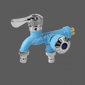 Plastic multifunctional one-in-two faucet factory