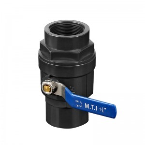 Hongke ABS Ball S.S. Handle PVC Two Pieces Ball Valves