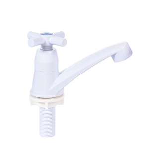 Porcelain White ABS Single Cold Faucet