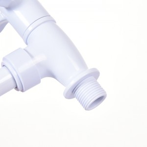 White ABS In-Wall Kitchen Faucet