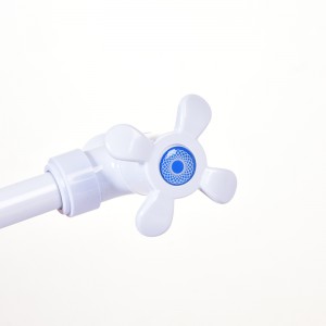 White ABS In-Wall Kitchen Faucet