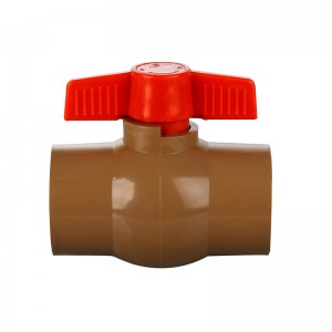Brown Brazil PVC Water Plastic Ball Valves