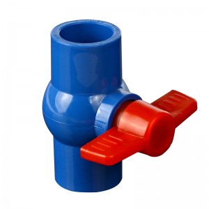 Philippines Hot Selling DIN Standard Socket Dark Blue PVC Ball Valves