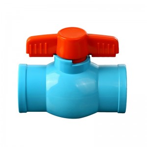 Light blue plastic water ball valve