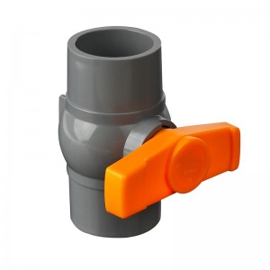 PVC ball valve with foot ship handle