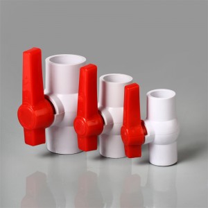 PVC valve with long handle ball valve