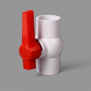 PVC valve with long handle ball valve