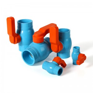 Thailand pvc ball valve with colorful bax