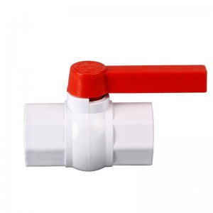 PVC octagonal ball valve with long handle