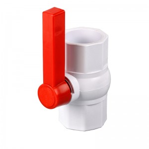 PVC octagonal ball valve with long handle