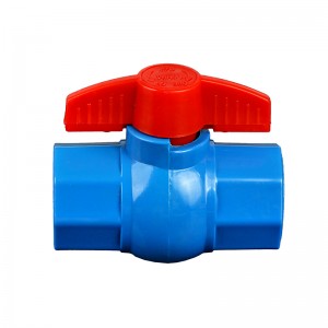 Plastic octagonal ball valve with thread