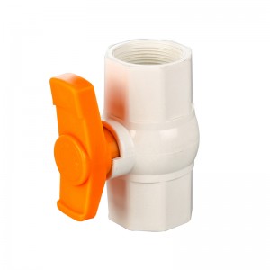 Compact PVC Ball Valve Threaded Interface