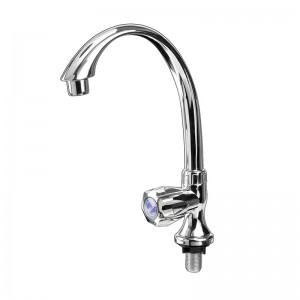 kitchen swan neck faucet Chrome plated