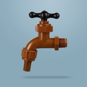 Hongke For India Plastic PVC Faucet With Stainless Mouth Water Tap
