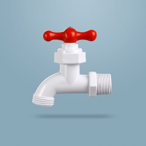 Hongke For India Plastic PVC Faucet With Stainless Mouth Water Tap