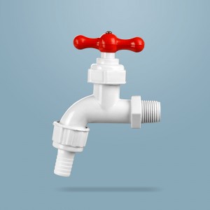 Hongke For India Plastic PVC Faucet With Stainless Mouth Water Tap