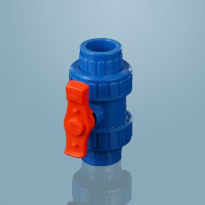 Hongke High Quality PVC Double Union Ball Valve