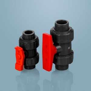 Hongke High Quality PVC Double Union Ball Valve