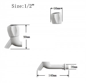 Hongke Kitchen Plastic Long And Short Body Water Tap Faucet