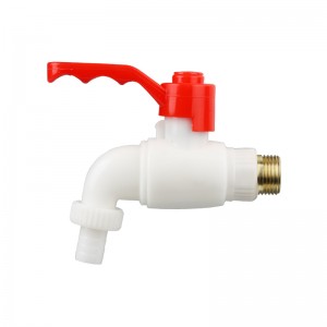 Hongke New Plastic Color Can Open PVC Faucet On Both Sides PVC Tap