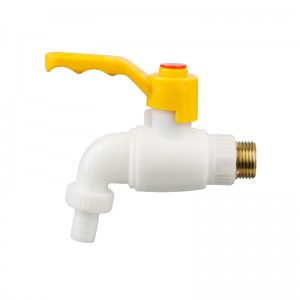 Hongke New Plastic Color Can Open PVC Faucet On Both Sides PVC Tap