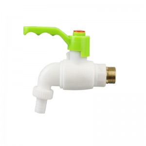 Hongke New Plastic Color Can Open PVC Faucet On Both Sides PVC Tap