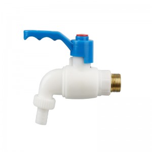 Hongke New Plastic Color Can Open PVC Faucet On Both Sides PVC Tap