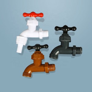 Hongke Plastic PVC Water With Nozzle Hose Bib Cock Faucet