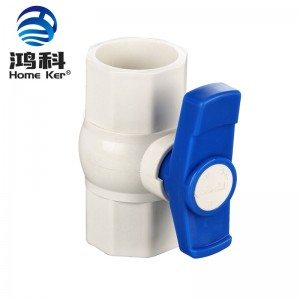 Octagonal Ball Valve With Yellow Handle