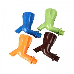 PP Water-Tap Single Cold Plastic Faucet Multi Color