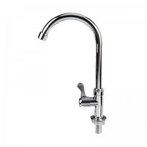 ABS Plating Faucet Into The Sink, Slow Flow 360°Rotating Bibcok