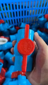 PVC irrigation plastic ball valve Blue