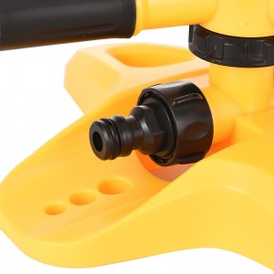 adjustable 3 arm sprinkler w/base