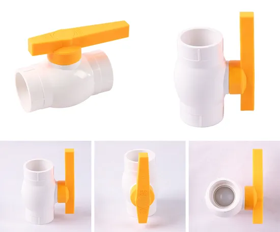 Manual 4inch White Body Yellow Handle Ball Valve - Industrial ...